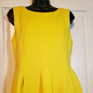 Calvin Klein Yellow Dress size 12
